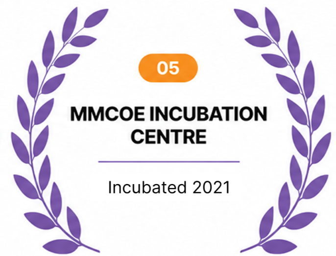 MMCOE Incubation Centre recognition card